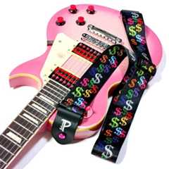 取付け Perri's (ペリーズ) LPCP-7209 ドル柄ギターストラップ BGYPSYROSE GRE2K/CPK その4