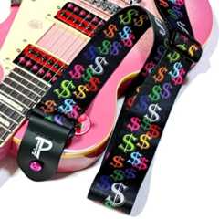 取付け Perri's (ペリーズ) LPCP-7209 ドル柄ギターストラップ BGYPSYROSE GRE2K/CPK その3