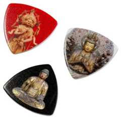 周波数特性 PICKBOY (ピックボーイ) 日本のおみやげギターピック PB100M001 彫刻シリーズ