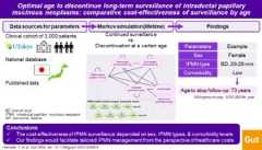Visual Abstract on Optimal age to discontinue long-term surveillance of intraductal papillary mucinous neoplasms: comparative cost-effectiveness of surveillance by age
