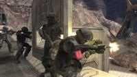 ODSTs fighting on the surface of the Ark.
