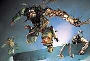 Two human attacker forms in Halo Graphic Novel: Breaking Quarantine.