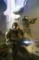 Blue Team during Operation: FIRST STRIKE in Halo: First Strike.