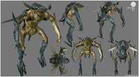 The final Yanme'e model, cut from Halo Wars.