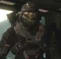 Bungie's original portrayal of Noble Six, with the Beta version of the HUL helmet upgrade, in the VGA '09 trailer.