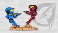 Mark IV-clad Spartan-IV figures from the first Halo Legendary Crate.