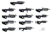 Concept art for the weapon.