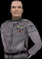 A close-up of Captain Keyes in the PC port for Halo: Combat Evolved.