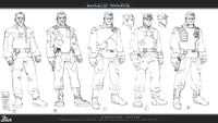 Early sketches of Cutter.