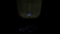 The Mythic skull floating above a dead Flood combat form in a vent in Halo 2: Anniversary.