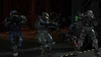 NOBLE Team defends the entrance of the outpost.