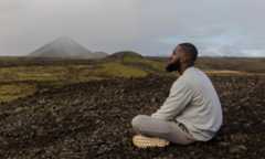 man sitting thinking