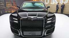 Aurus brought its sedan and limo to Geneva for their global auto show debut. Aurus brought its sedan and limo to Geneva for their global auto show debut.