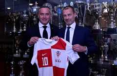 UEFA president Aleksander Čeferin guest of HNS in Split