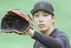 ジャパンウィンターリーグの「Ｅｉｓａ」（エイサー）チームで先発登板する赤星優志投手