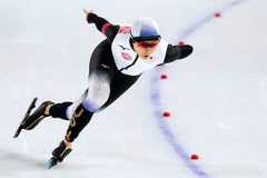 女子５００メートルで銅メダルを獲得した高木美帆（ＡＰ）