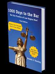 Mock up book cover of 1000 Days to the Bar