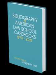 Mock up book cover of Bibliography of American Law School Casebooks