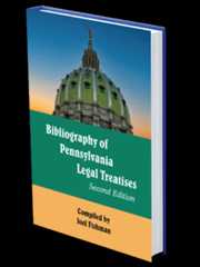 Bibliography of Pennsylvania Legal Treatises book cover mock up