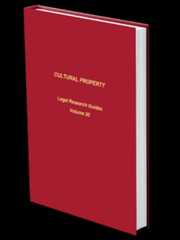 Mock up book cover of Cultural Property Legal Research Guides