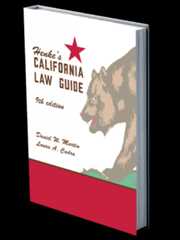 Mock up image of Henke's California Law Guide, 9th Edition