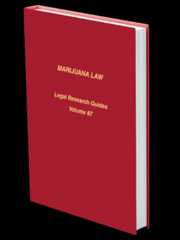 Mock up book cover of Marijuana Law Legal Research Guide