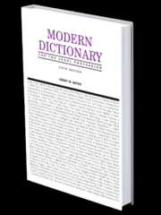 Mock up book cover of Modern Dictionary for the Legal Profession
