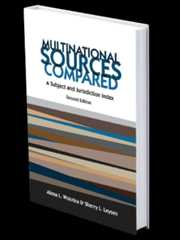 Mock up book cover of Multinational Sources Compared