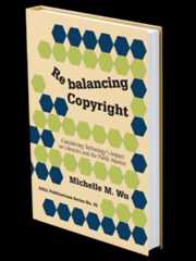 Mock up book cover of Rebalancing Copyright