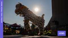 HKFP Lens: Hong Kong kicks off New Year with vibrant lion dances