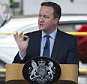 epa05204588 British Prime Minister David Cameron addresses workers from the Astra production line during a visit and tour of the Vauxhall Motors Factory, Ellesmere Port, north west England, 10 March 2016. David Cameron spoke to employees at the plant delivering a staunch defence of the European Union.  EPA/PETER POWELL / POOL .