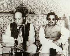Nawaz Sharif with MQM chief Altaf Hussain in 1991. Sharif's government would eventually order a military operation against the MQM in 1992.