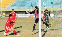 Clockwise from above: Not letting anything get past; Syeda Mahpara Shahid; The last line of defence and A reliable pair of hands.  — Photos by Tanveer Shahzad / White Star