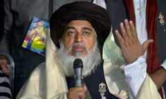TLP chief Khadim Hussain Rizvi was taken into protective custody last week in Lahore. &mdash; AP/File