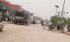 Scenes from Bara Bazaar in KP&rsquo;s Khyber District after a blast there injured multiple people. &mdash; DawnNewsTV