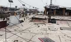 Scenes from Bara Bazaar in KP&rsquo;s Khyber District after a blast there injured multiple people. &mdash; DawnNewsTV