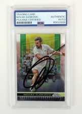 Novak Djokovic Tennis Signed Autograph 2024 Topps Chrome Auto Card PSA/DNA COA