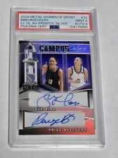 2024 Leaf Metal Woman Campus Colors Dual Autograph #13 Paige Bueckers Sue Bird