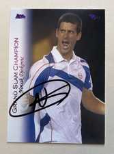 2012 Ace Authentic Grand Slam Novak Djokovic Factory Hard Signed On Card Auto