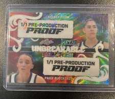 24 Leaf Metal Paige Bueckers Kelsey Plum Pre Proof  Dual 1/1 Rainbow Wave Rc 💥