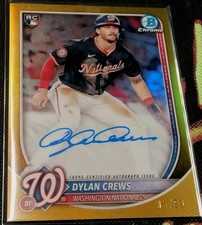 2025 Bowman Chrome Dylan Crews Auto #/50 Rookie