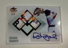 Robin Yount Auto 2024 Leaf Trinity The Cycle Triple Tag Patch 3/3 Brewers RARE!!