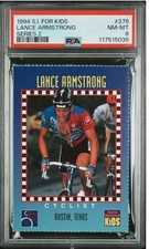 LANCE ARMSTRONG ROOKIE RARE 1994 SI For Kids Tour De France Cyclist USA PSA 8