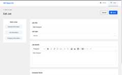 Job Edit Page Job Edit Page