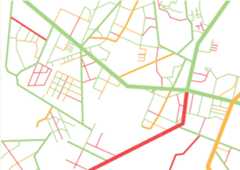 Map of Traffic Conditions