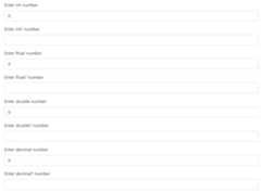 Blazor Bootstrap - Number Input Blazor Bootstrap - Number Input