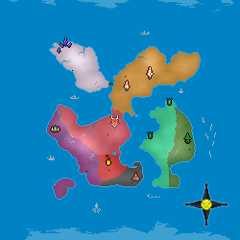 An edited pixel world map for a world I named Elmaril. I wrote some lore for it on my Patreon! Feel free to click here in order to read it and see it in higher quality. An edited pixel map