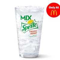 Only At McDonald's Mix by Sprite TROPIC BERRY MADE WITH NATURAL FLAVORS