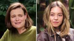 Sydney Sweeney meme with interviewer Katherine Stoeffel