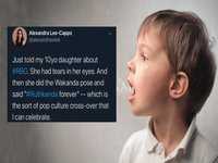 Ruthkanda Forever tweet and a stock image of a child's reaction.